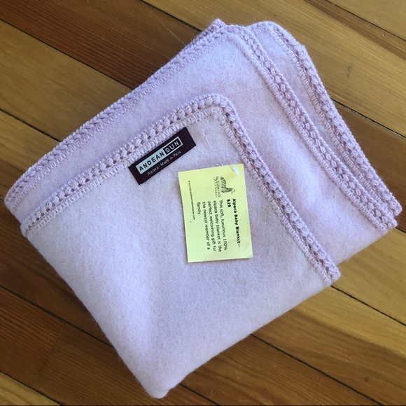 Bedding Pink Alpaca Baby Blanket Nwot Poshmark